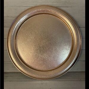 Vintage West Bend Tray Made in USA- Rose/Gold